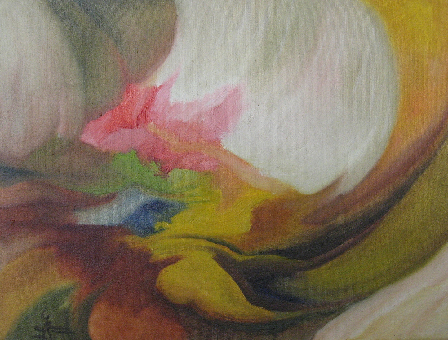 Thermiek — origineel schilderij van Cees Korver, 30 × 24 cm