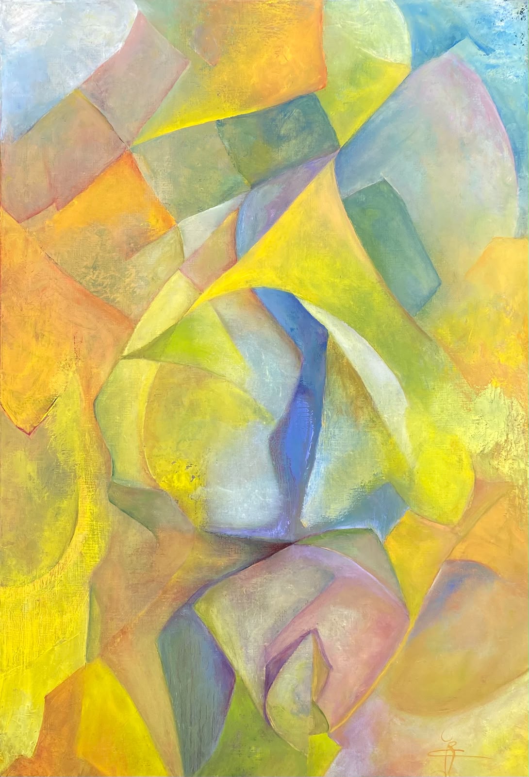 Onbekende Ruimte — origineel schilderij van Cees Korver, 80 × 117 cm