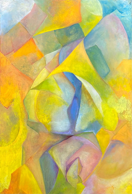 Onbekende Ruimte — origineel schilderij van Cees Korver, 80 × 117 cm