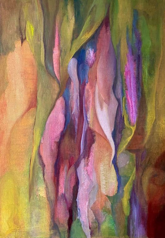 Ruis en Ritme — origineel schilderij van Cees Korver, 57 × 79 cm