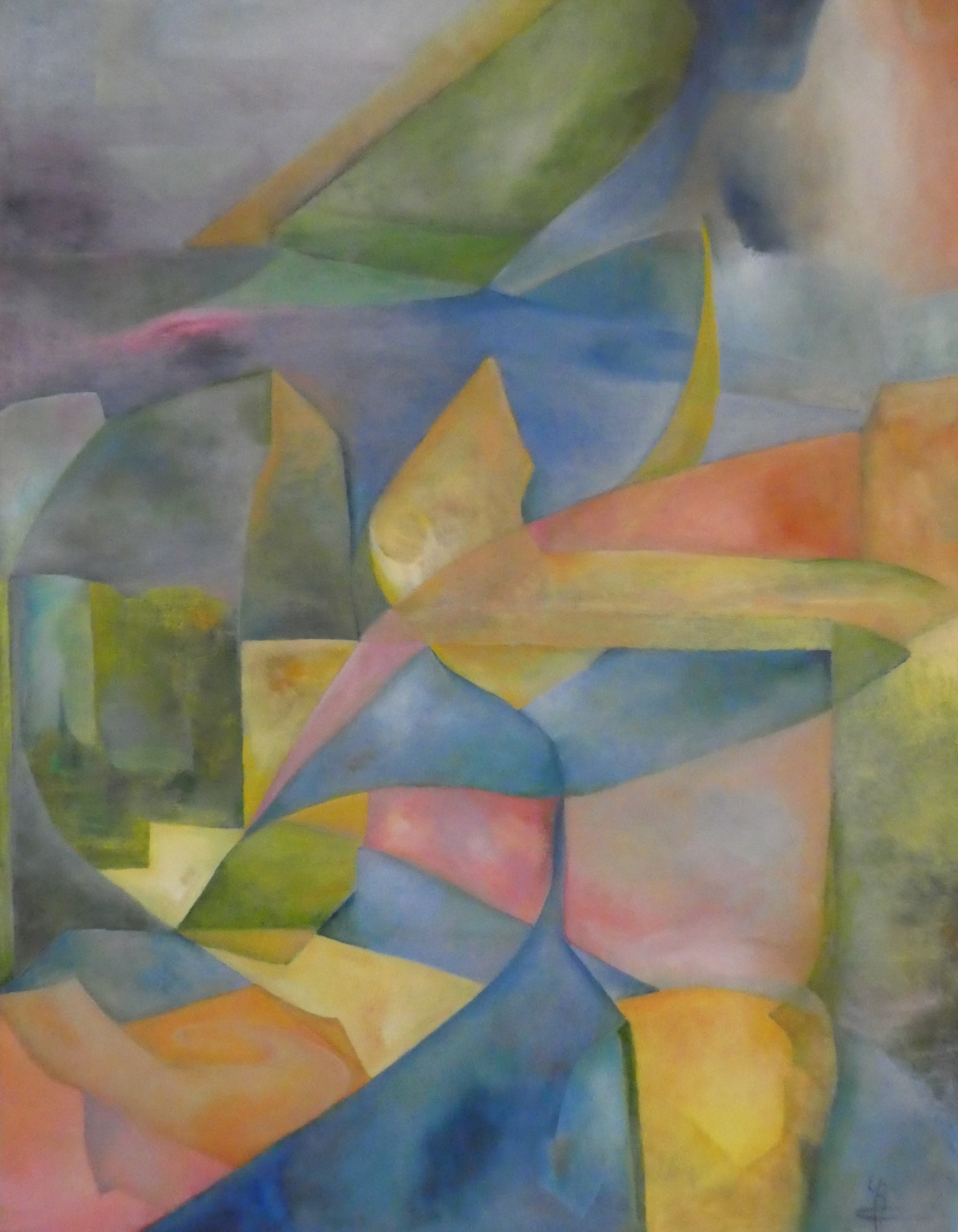 Begrensd — origineel schilderij van Cees Korver, 104 × 134 cm