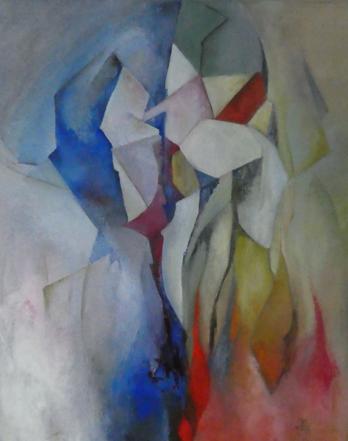 Koper en Glas — origineel schilderij van Cees Korver, 80 × 100 cm